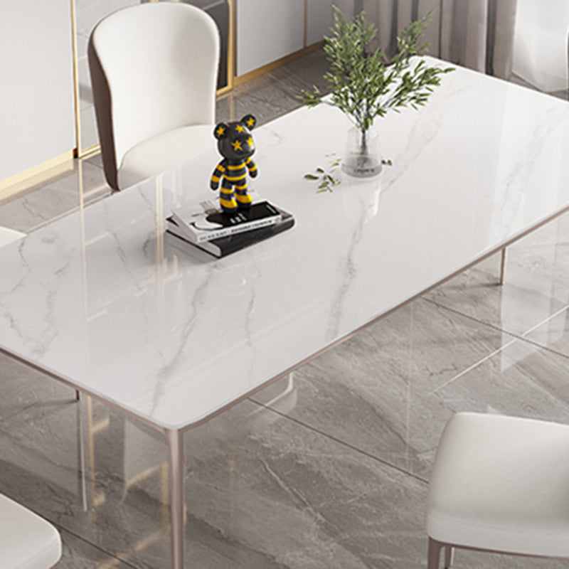 Home Glam Style Dining Table Rectangle Acrylic Base Dining Table
