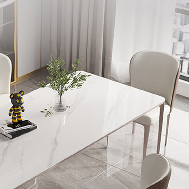 Home Glam Style Dining Table Rectangle Acrylic Base Dining Table