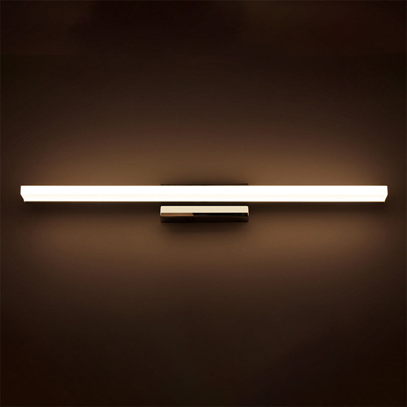Ultra-Thin Vanity Lamp Nordic Acrylic 16"/20" Dia LED Indoor Sconce Light Fixture in Silver, Warm/White Light
