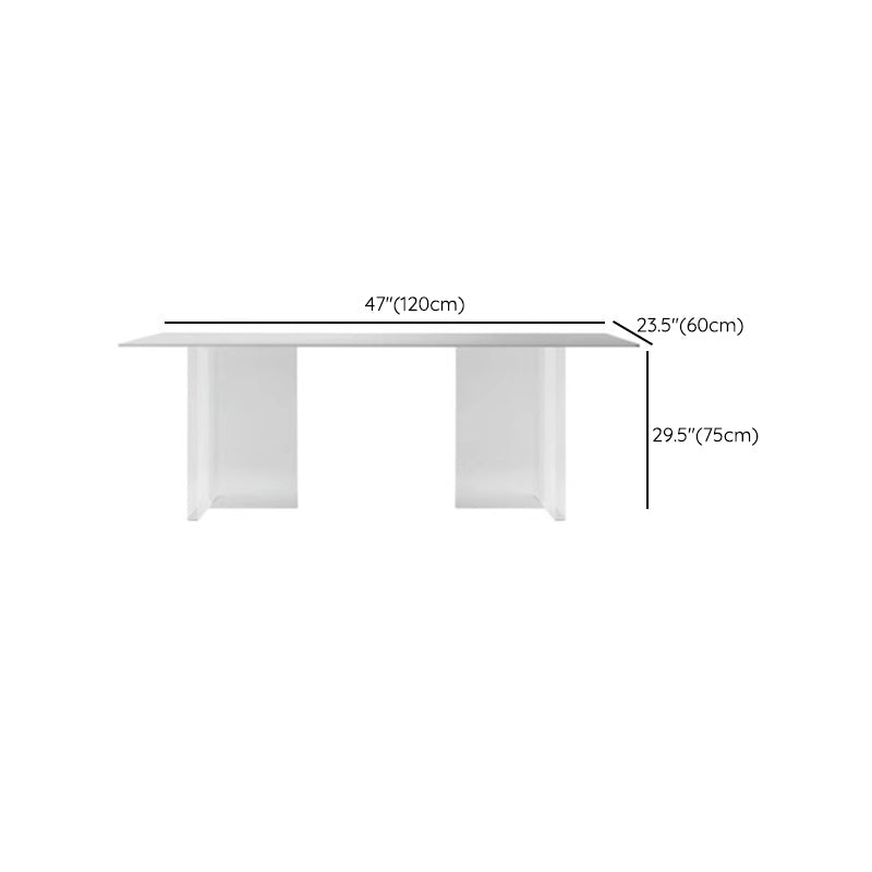 Modern 1/7 Pieces Dining Set Stone Rectangle Dining Table for Kitchen