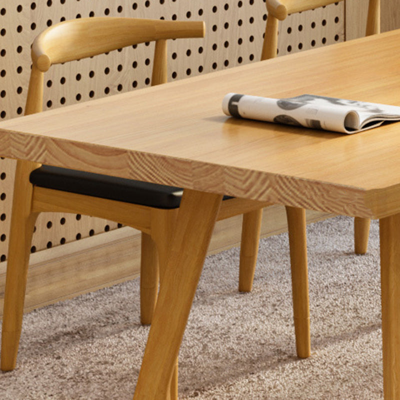 Modern 1/5/7 Pieces Dining Set Rectangle Pine Wood Dining Table for Kitchen Dining Room