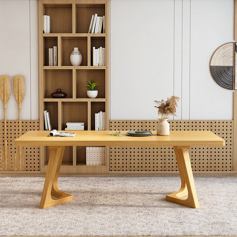 Modern 1/5/7 Pieces Dining Set Rectangle Pine Wood Dining Table for Kitchen Dining Room