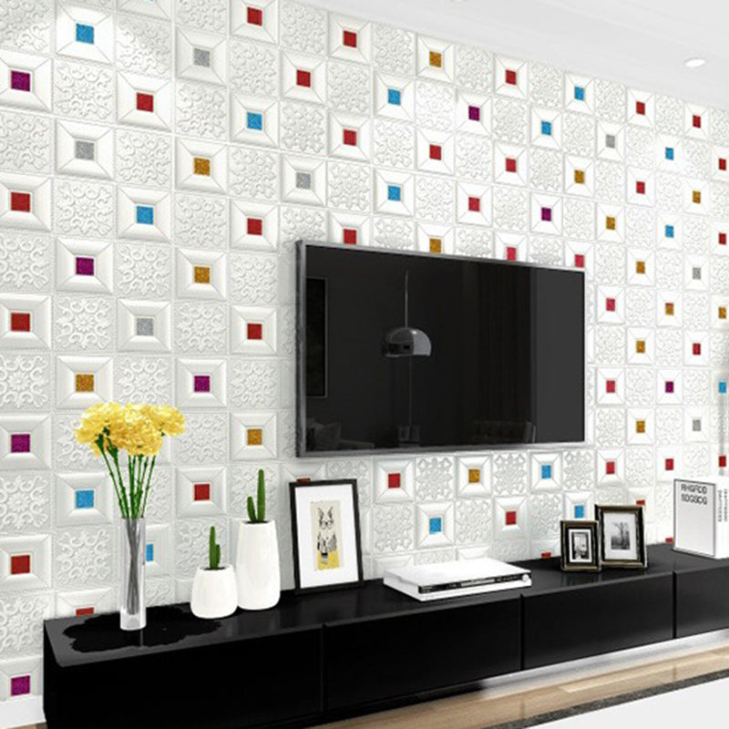 Modern Wall Paneling Foam 3D Embossed Peel and Stick Wall Panel