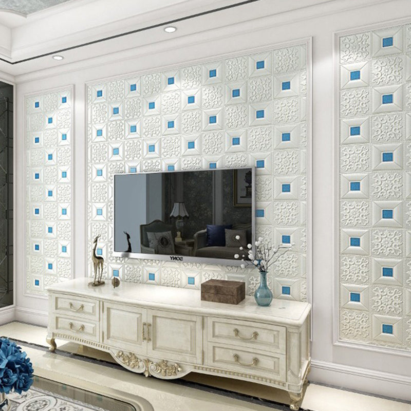 Modern Wall Paneling Foam 3D Embossed Peel and Stick Wall Panel
