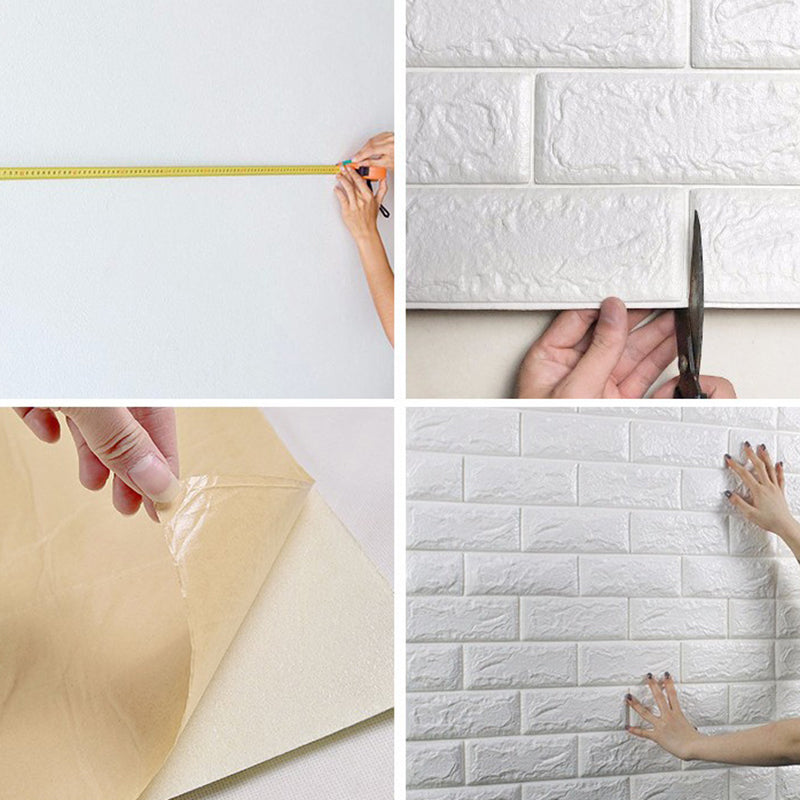 Modern Wall Paneling Foam 3D Embossed Peel and Stick Wall Panel