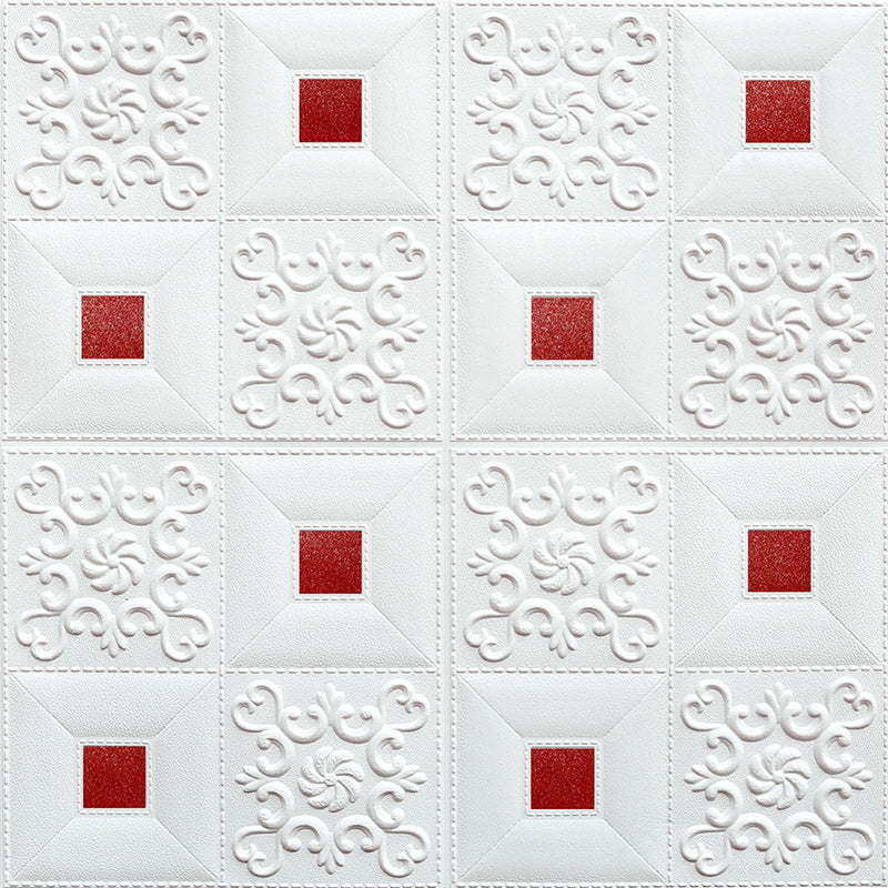 Modern Wall Paneling Foam 3D Embossed Peel and Stick Wall Panel
