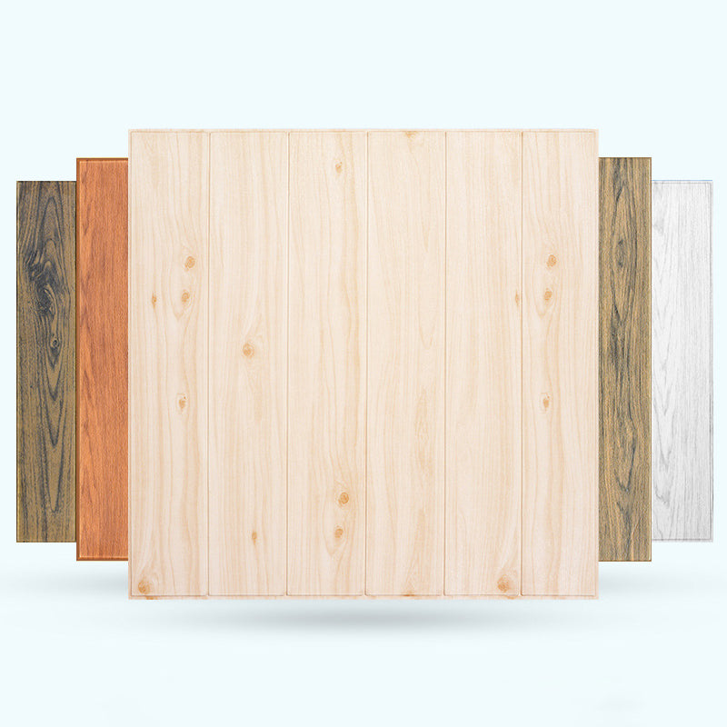 Wood Effect Interior Wall Paneling Peel and Stick 3D Embossed Wall Paneling