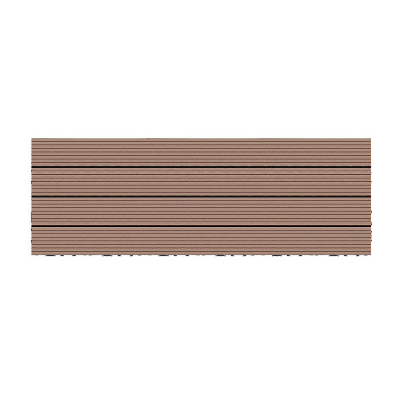 Wire Brushed Wood Floor Tile Click Lock Engineered Wood for Patio Garden
