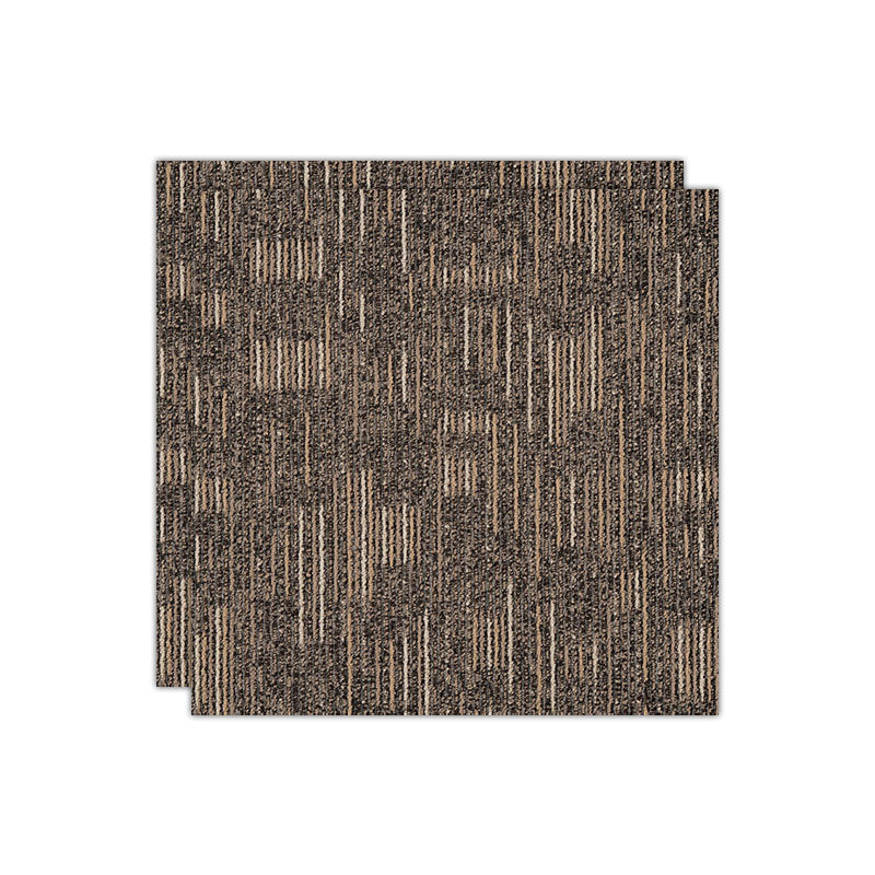 Carpet Tile Non-Skid Fade Resistant Geometry Self-Stick Carpet Tiles Bedroom