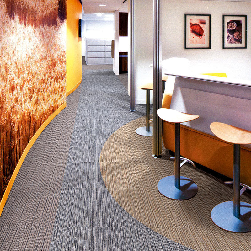 Carpet Tile Non-Skid Fade Resistant Geometry Self-Stick Carpet Tiles Bedroom