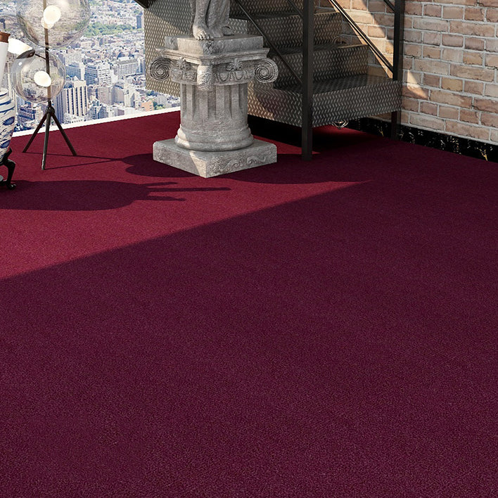 Carpet Tile Non-Skid Fade Resistant Solid Color Self-Stick Carpet Tiles Dining Room