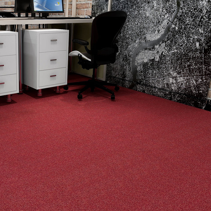 Carpet Tile Non-Skid Fade Resistant Solid Color Self-Stick Carpet Tiles Dining Room
