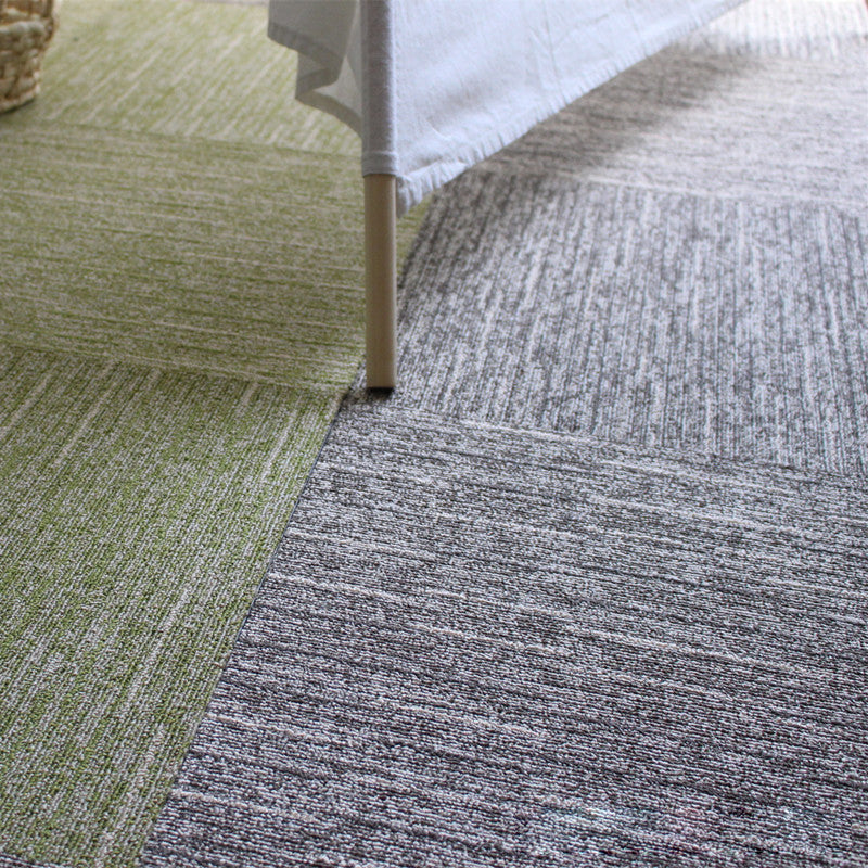 Carpet Tile Non-Skid Fade Resistant Solid Color Self Peel and Stick Carpet Tiles Bedroom
