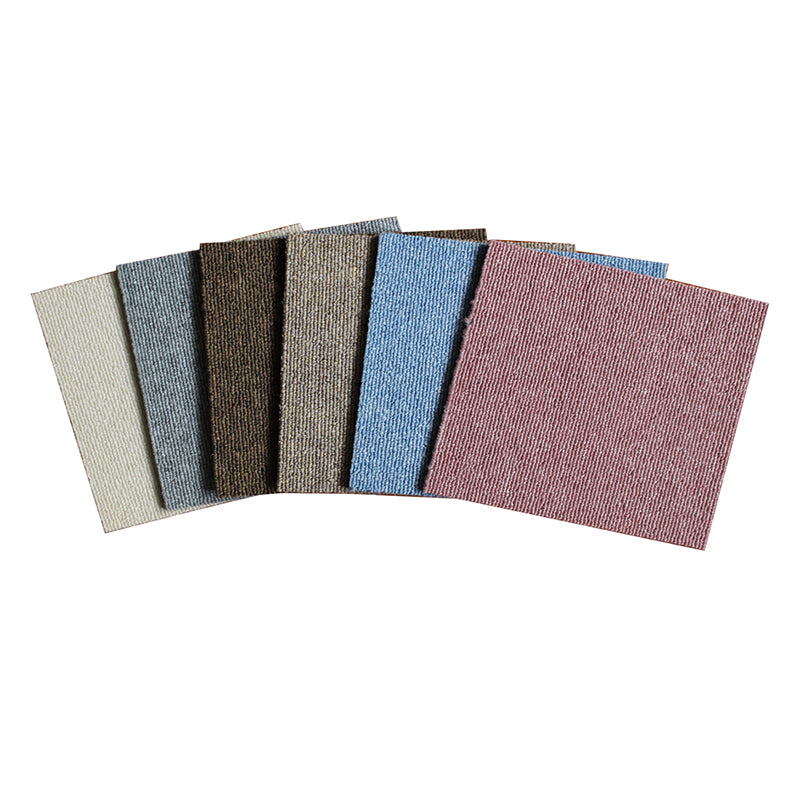 Carpet Tile Non-Skid Fade Resistant Solid Color Self Peel and Stick Carpet Tiles Bedroom