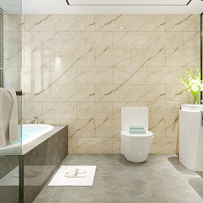 Modern Peel and Stick Backsplash PVC Rectangular Peel and Stick Tile