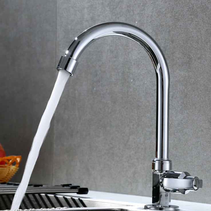 Contemporary Single Handle Faucet Standard Kitchen Faucet Pull down 1-Hold Water Filler