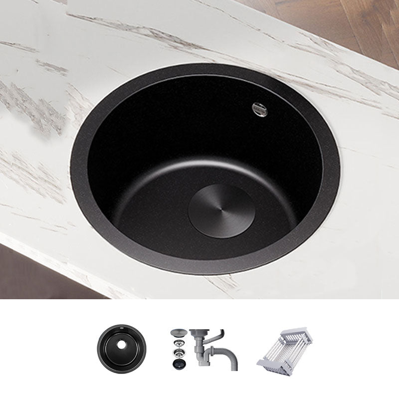 Contemporary Kitchen Sink Stainless Steel Single Bowl Kitchen Sink