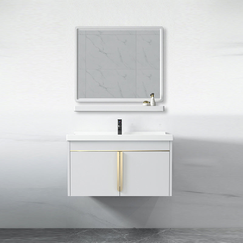 Contemporary Wall Mount Bath Vanity Mirror Cabinet Vanity Cabinet with Storage Shelving