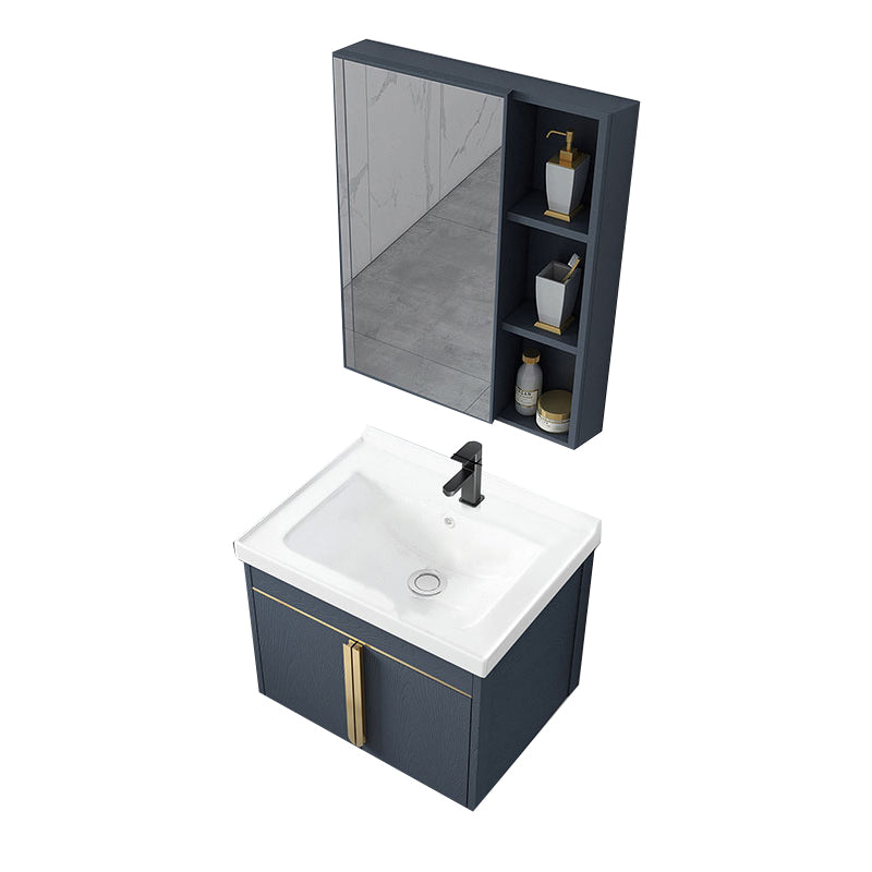 Contemporary Wall Mount Bath Vanity Mirror Cabinet Vanity Cabinet with Storage Shelving