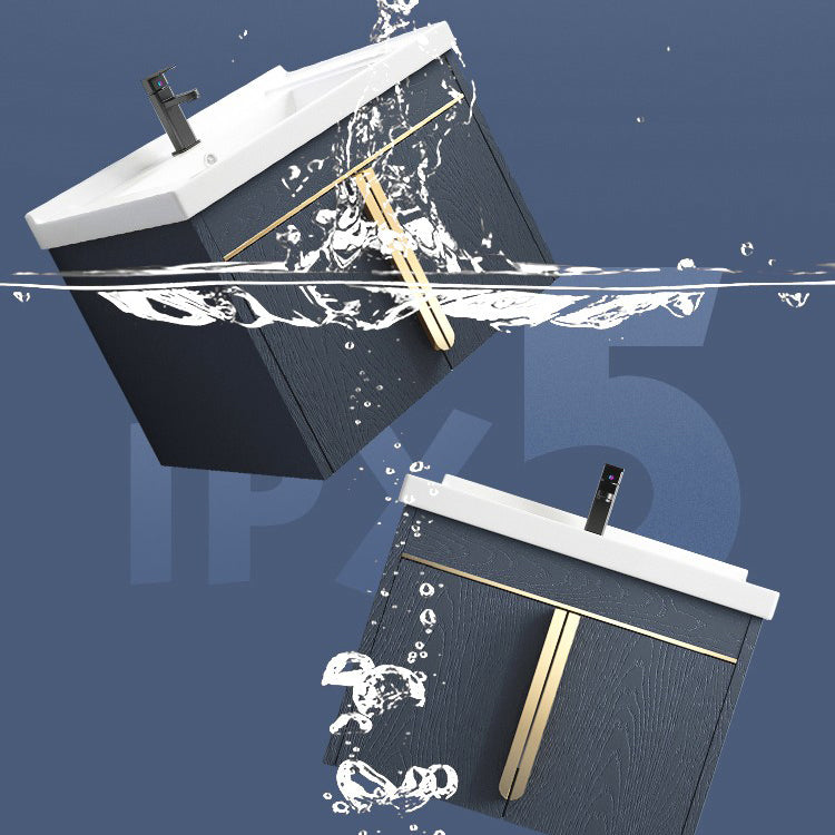 Contemporary Wall Mount Bath Vanity Mirror Cabinet Vanity Cabinet with Storage Shelving