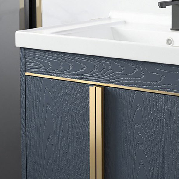 Contemporary Wall Mount Bath Vanity Mirror Cabinet Vanity Cabinet with Storage Shelving