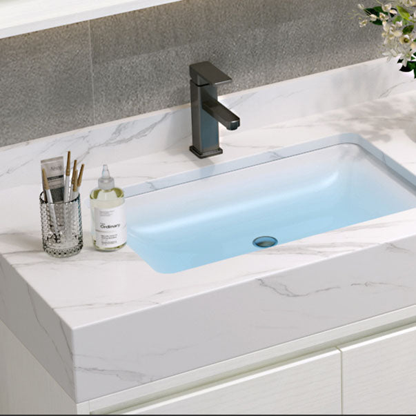 Metal Frame Vanity 2 Doors Double Sink Mirror Freestanding Vanity Set with Drawers