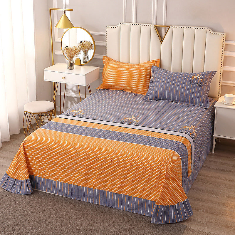 1 Piece Bed Sheet Printing Non-Pilling Soft Fade Resistant Sheet