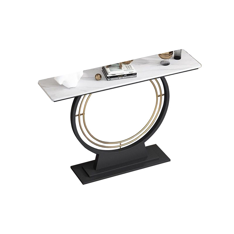 Rectangle Modern Console Accent Table Antique Finish Console Sofa Table