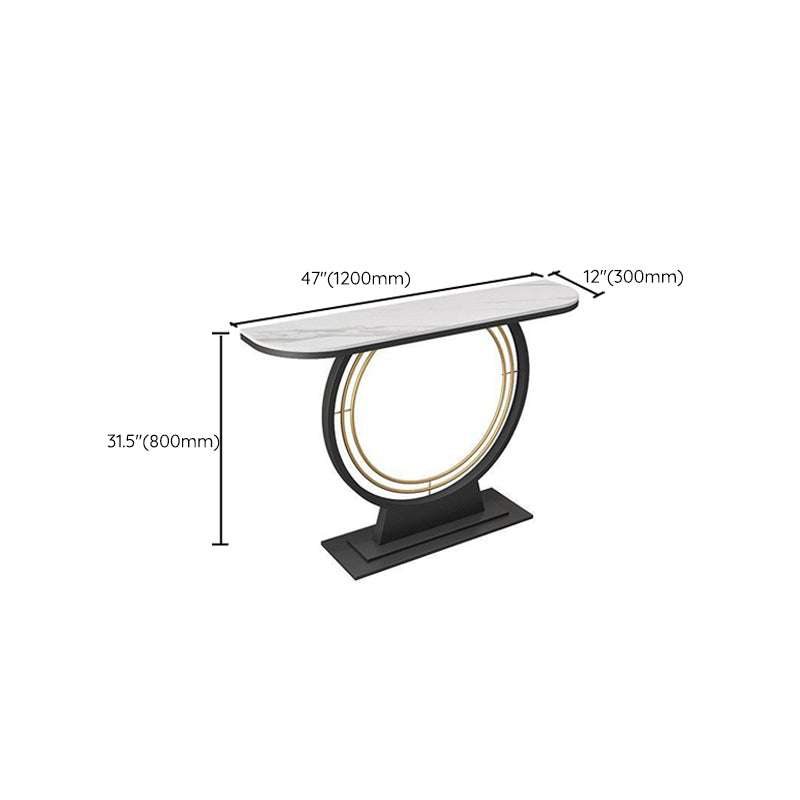 Rectangle Modern Console Accent Table Antique Finish Console Sofa Table