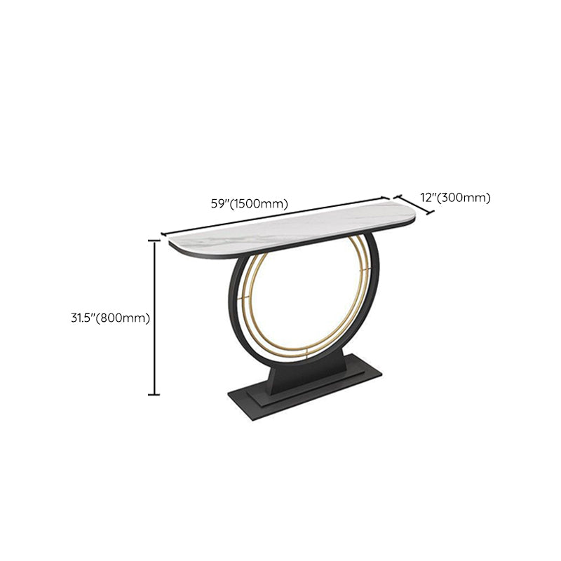 Rectangle Modern Console Accent Table Antique Finish Console Sofa Table