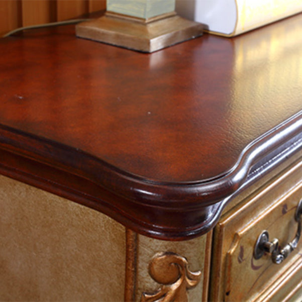 Victoria Wooden Accent Table Free Form Console Sofa Table for Hall