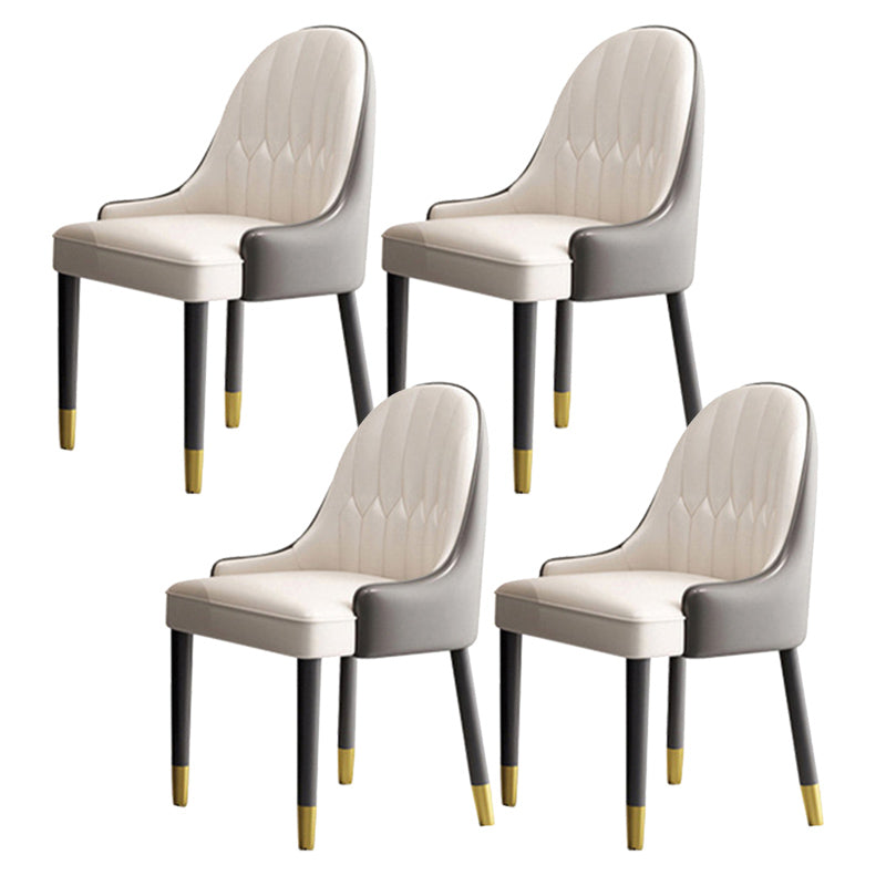 Contemporary Style 1/3/4/6/7/8 Pieces Dining Chairs Set Rectangle Stone Furniture in Gray