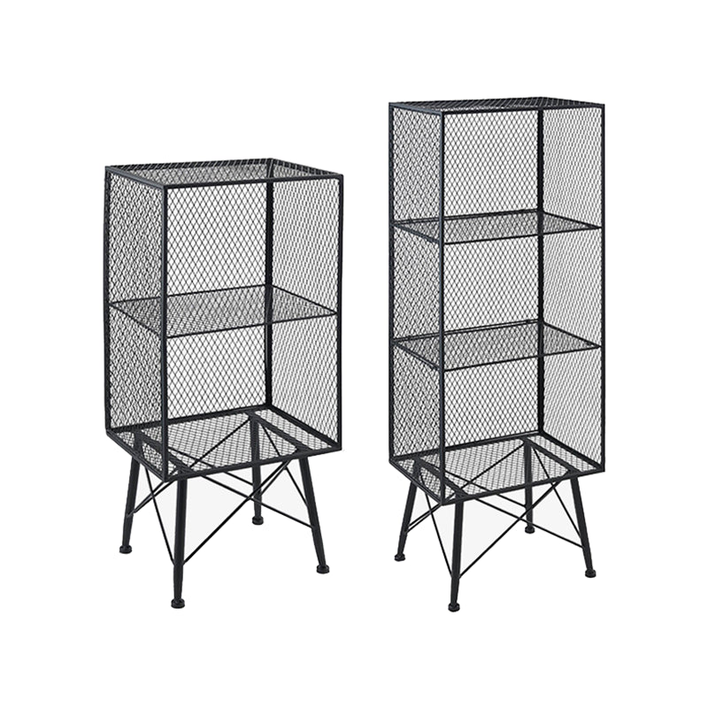 Metal Closed Back Standard Bookshelf Modern Shelves Included Bookcase