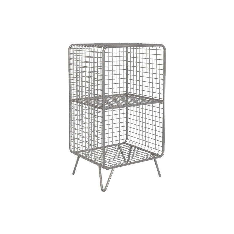 Metal Closed Back Standard Bookshelf Modern Style Bookcase with Shelves