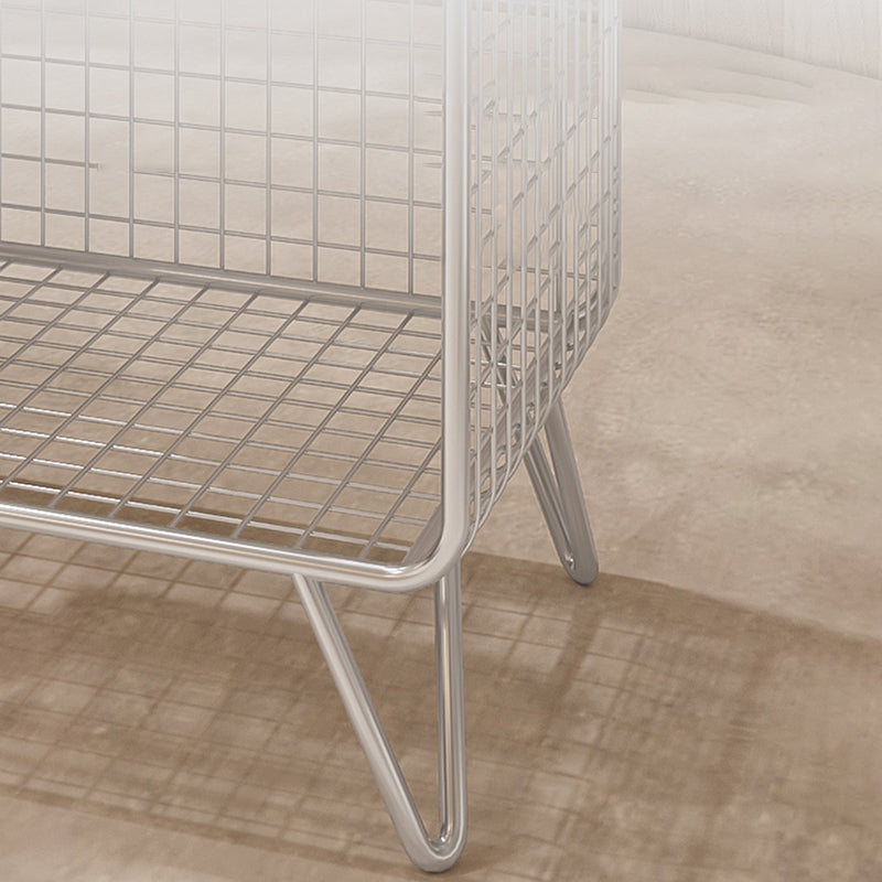 Metal Closed Back Standard Bookshelf Modern Style Bookcase with Shelves