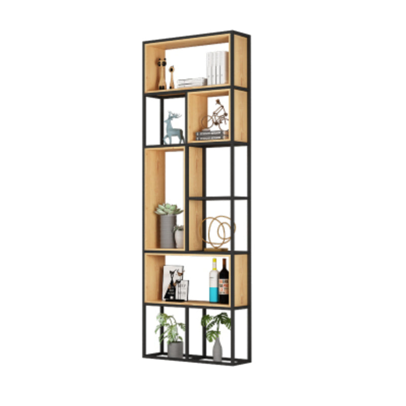 Natural Standard Bookcase Industrial Wooden Open Back Bookshelf