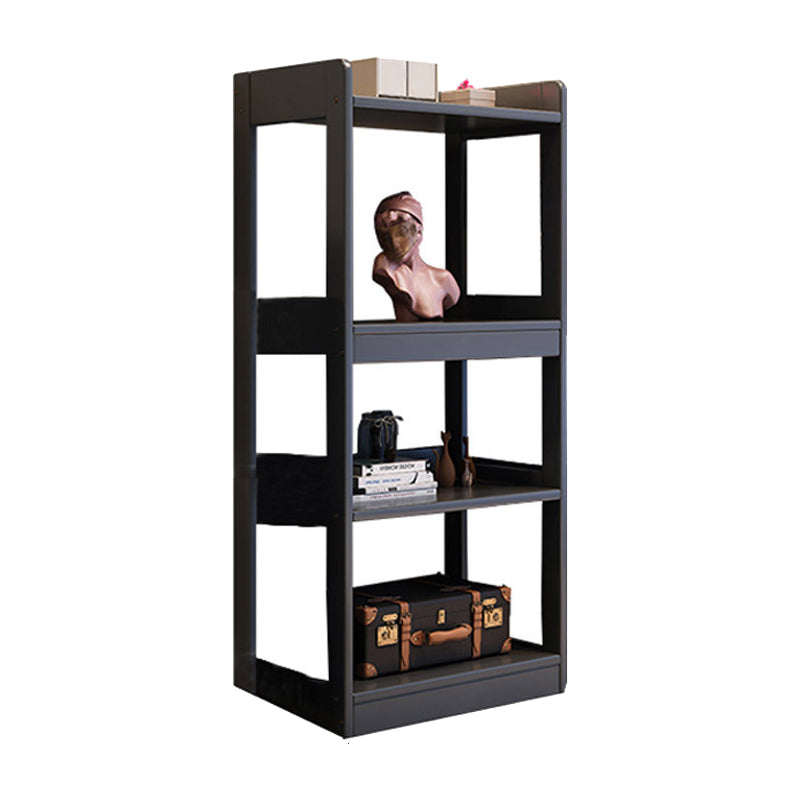 Modern Open Back Standard Bookshelf Wooden Bookcase With Shelves