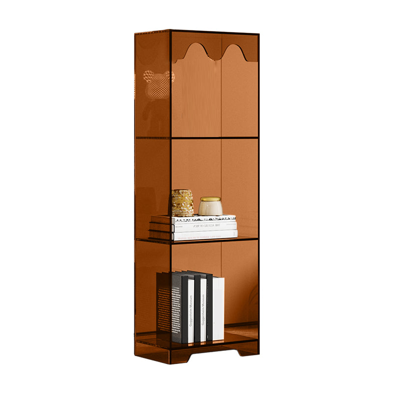 Modern Style Closed Back Book Shelf Standard Acrylic Bookcase for Study Room