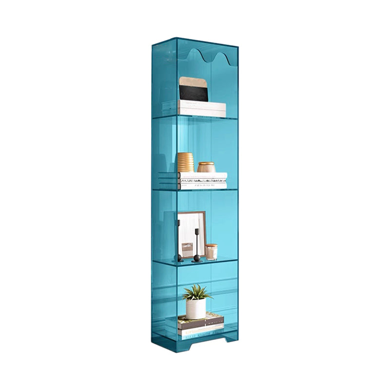Modern Style Closed Back Book Shelf Standard Acrylic Bookcase for Study Room