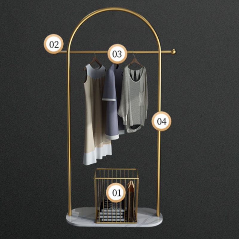 Gorgeous Metal Coat Rack Marble Bottom Coat Rack With Storage