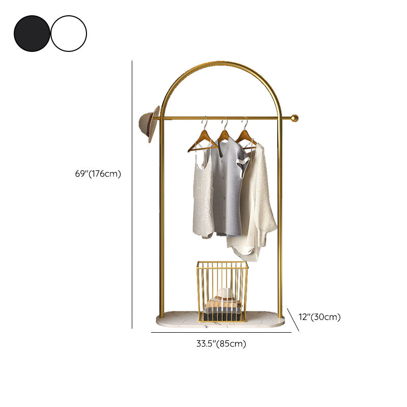 Gorgeous Metal Coat Rack Marble Bottom Coat Rack With Storage