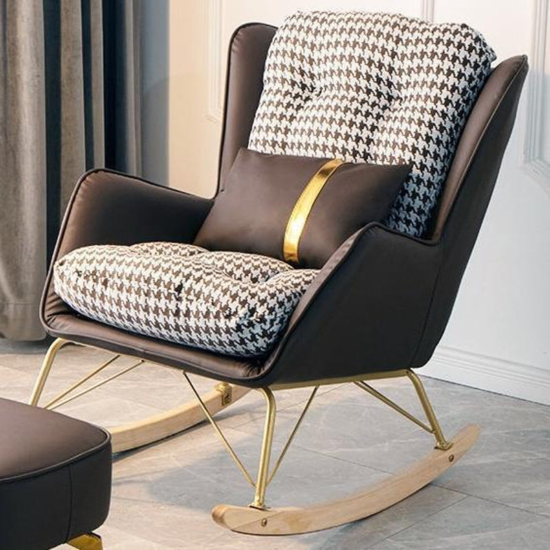 Modern Simple Style Rocking Chair Nursery Sofa Rocking Chair for Bedroom