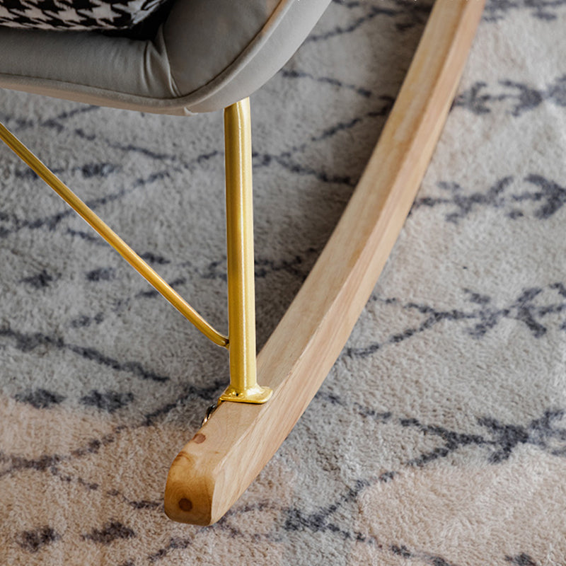 Modern Simple Style Rocking Chair Nursery Sofa Rocking Chair for Bedroom