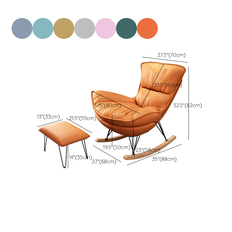 Simple Style Single Rocker Chair Leisure Lazy Chair for Bedroom