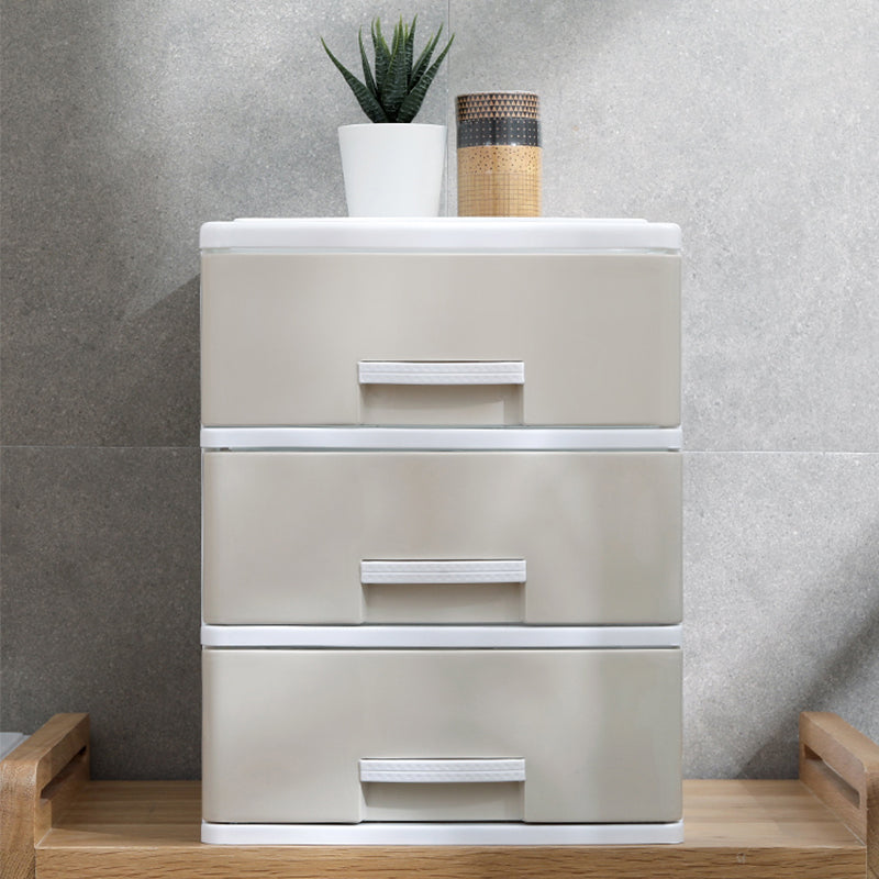 Drawers Filing Cabinet Plastic Vertical File Cabinet for Home and Office