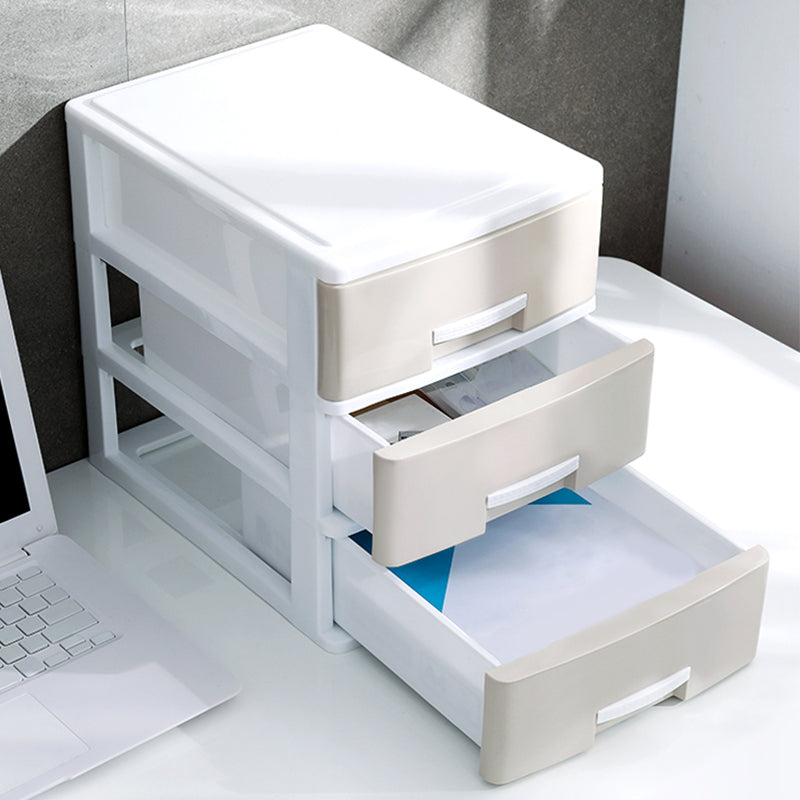 Drawers Filing Cabinet Plastic Vertical File Cabinet for Home and Office