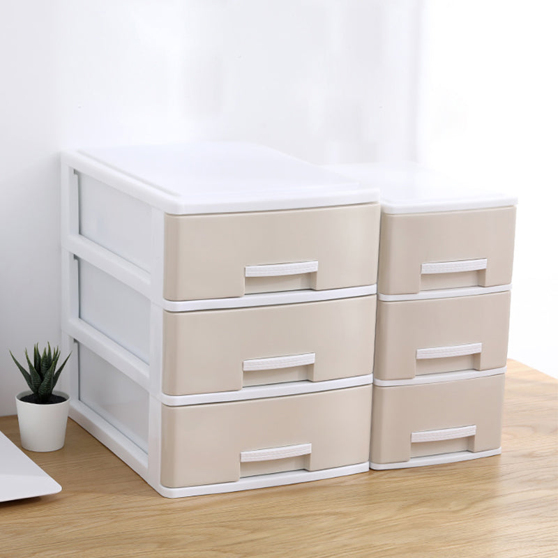 Drawers Filing Cabinet Plastic Vertical File Cabinet for Home and Office