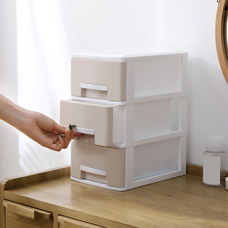 Drawers Filing Cabinet Plastic Vertical File Cabinet for Home and Office