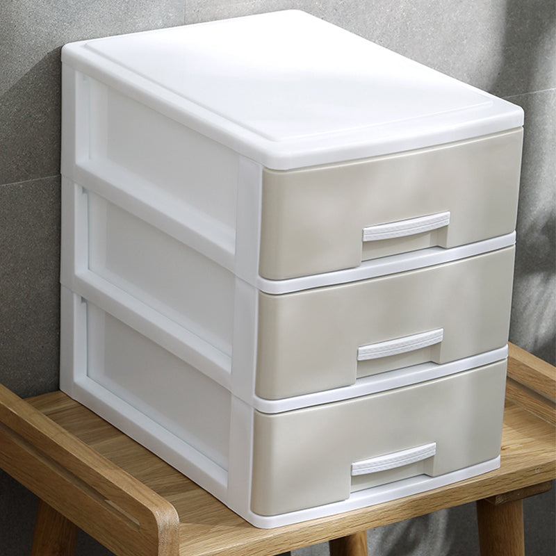 Drawers Filing Cabinet Plastic Vertical File Cabinet for Home and Office