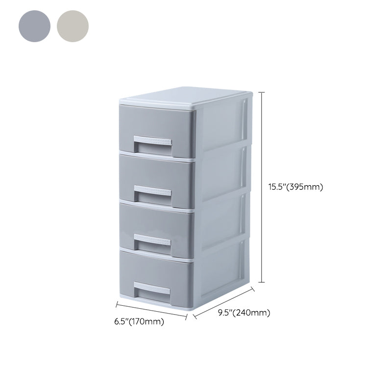 Drawers Filing Cabinet Plastic Vertical File Cabinet for Home and Office